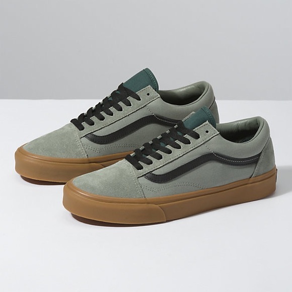 green vans with brown sole
